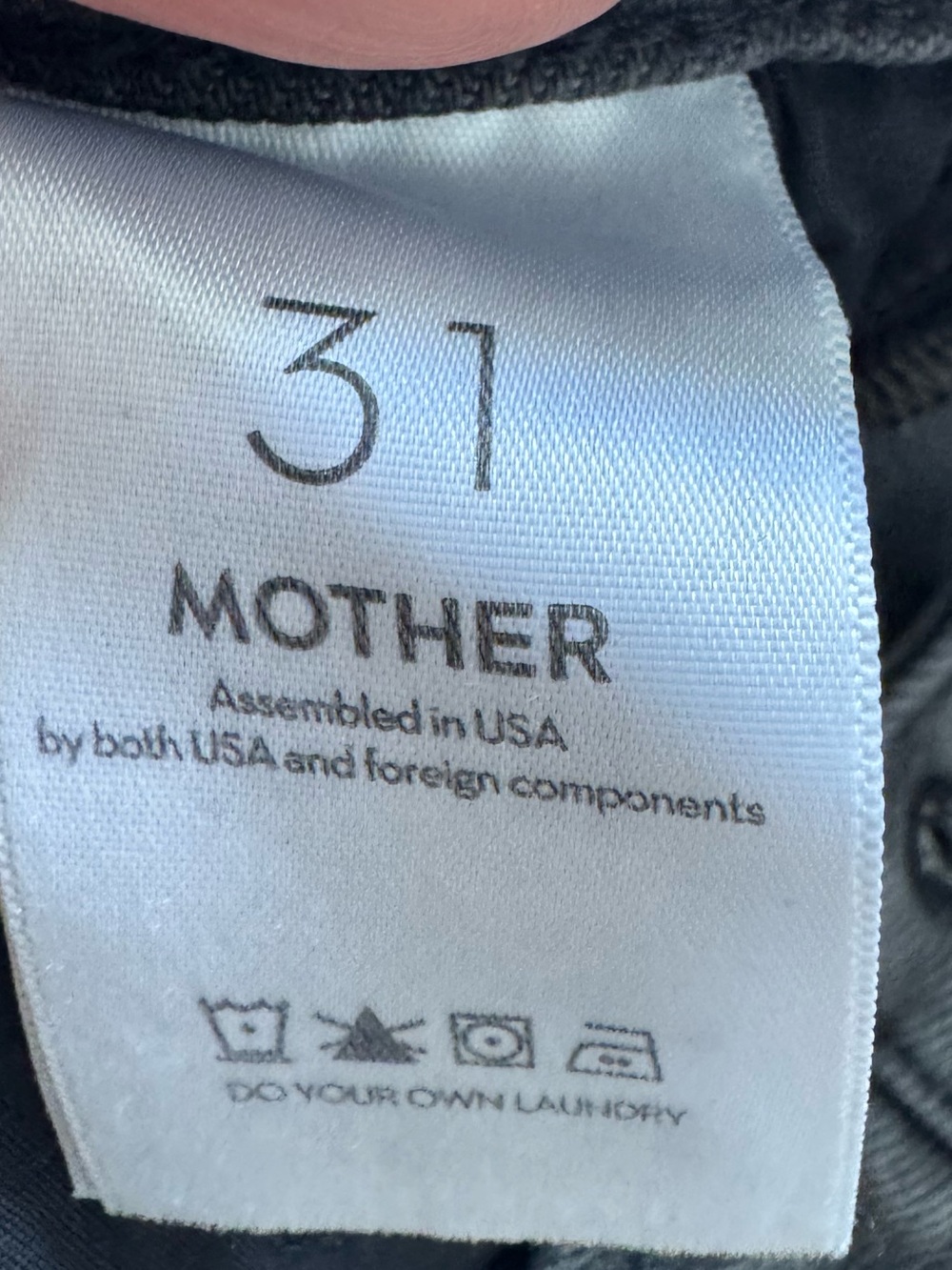 MOTHER The Outsider Flood High Waist Ankle Boot jeans “Just One More” SZ 31 - Picture 11 of 12